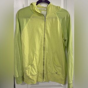 Victoria Secret Lime‎ Green zip up Hoodie